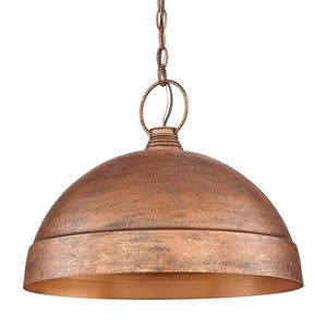 Lincoln Large Pendant in Vintage Copper