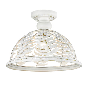 Annalin Vintage Decor White Semi-Flush
