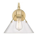 Orwell BCB 1 Light Wall Sconce in Brushed Champagne Bronze with Clear Glass Shade