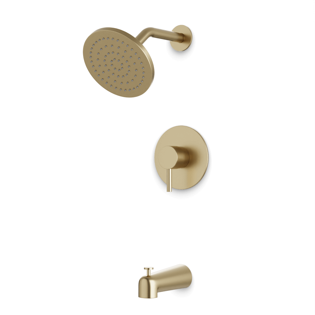 Artos Opera Pressure Balance Tub / Shower Trim Kit Satin Brass – TS152SB