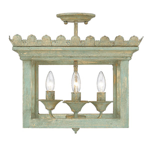 Finley Semi-Flush in Vintage Sage