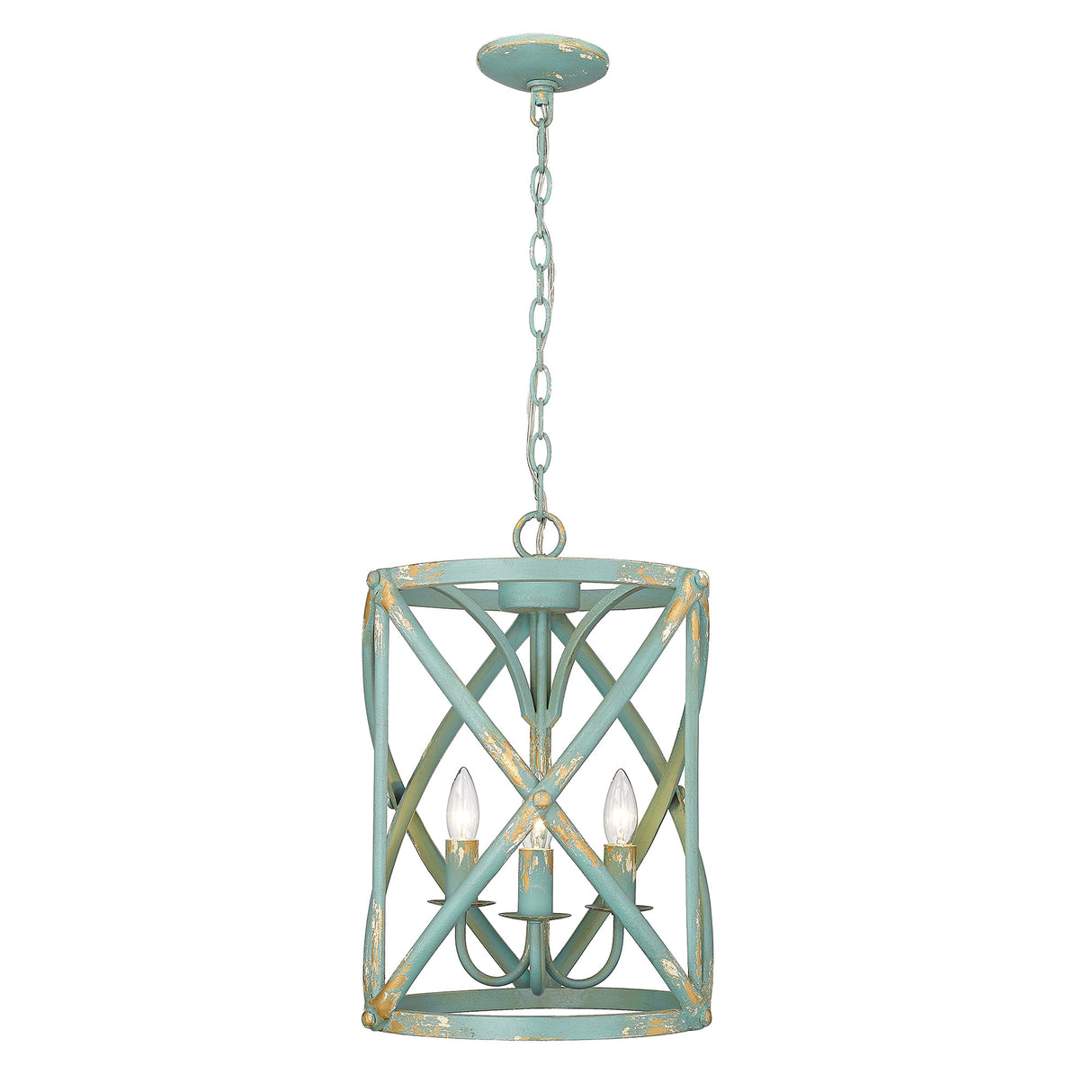 Alcott TEAL Teal 3 Light Pendant