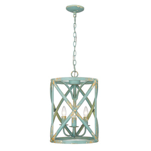 Alcott TEAL Teal 3 Light Pendant