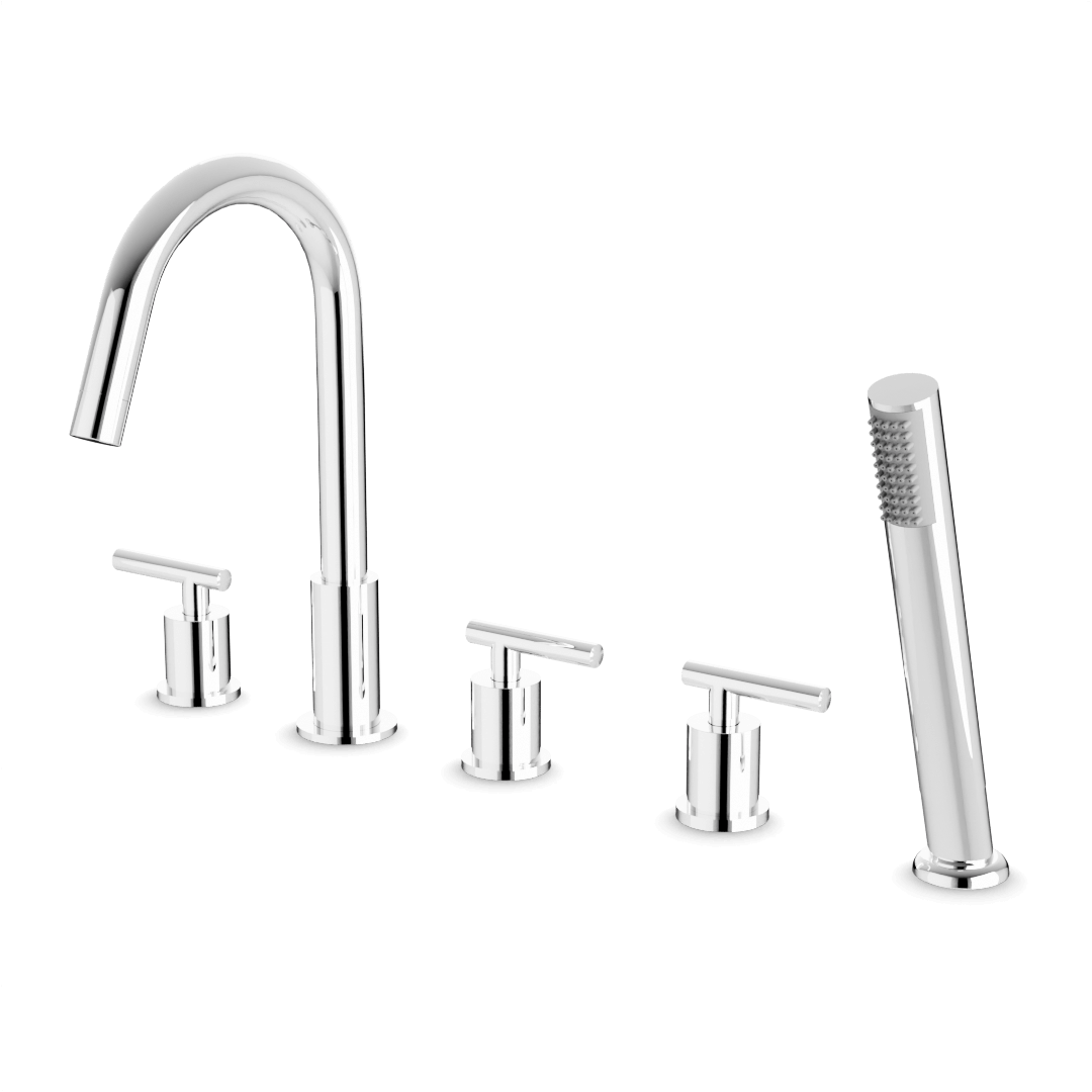 Artos Opera 5-Hole Deck Mount Tub Filler Chrome – F502-10CH