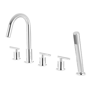 Artos Opera 5-Hole Deck Mount Tub Filler Chrome