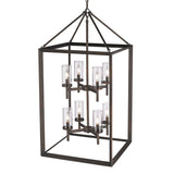 Smyth 8 Light Pendant in Gunmetal Bronze with Clear Glass