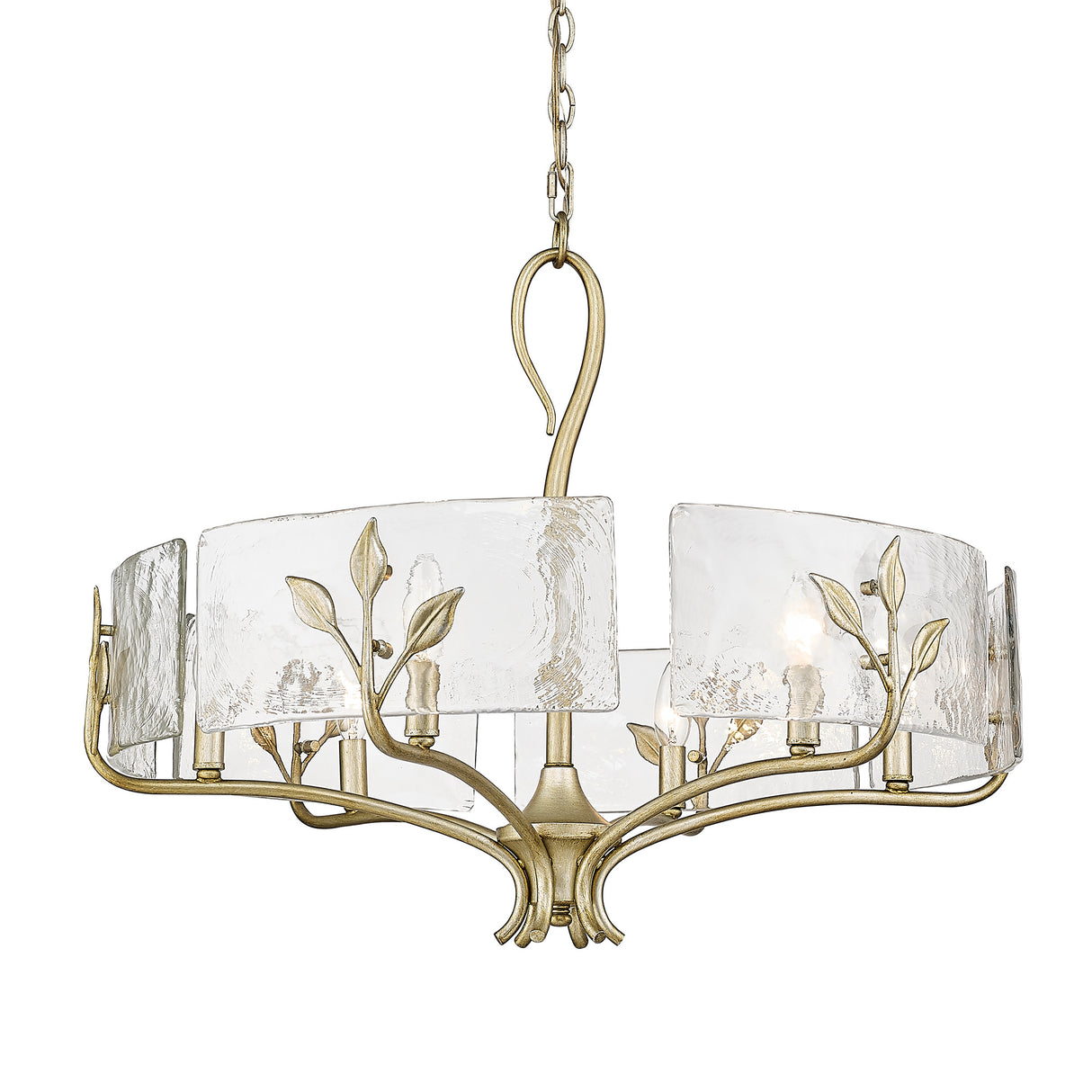 Calla WG White Gold 6 Light Chandelier