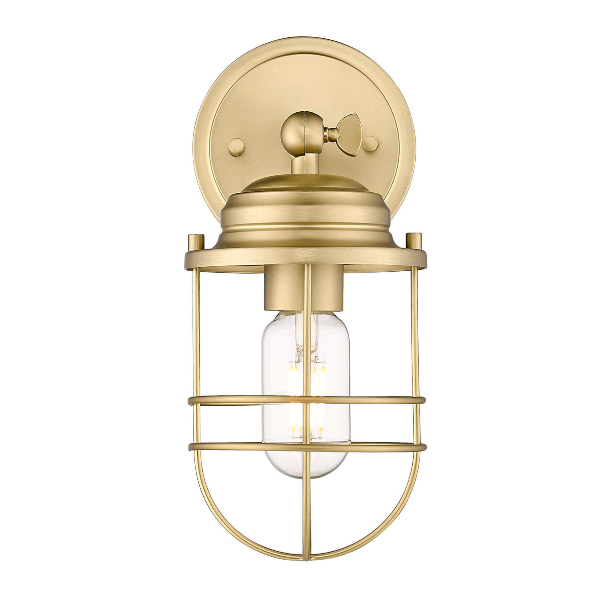 Seaport 1-Light Wall Sconce in Brushed Champagne Bronze
