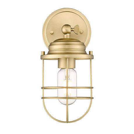Seaport 1-Light Wall Sconce in Brushed Champagne Bronze