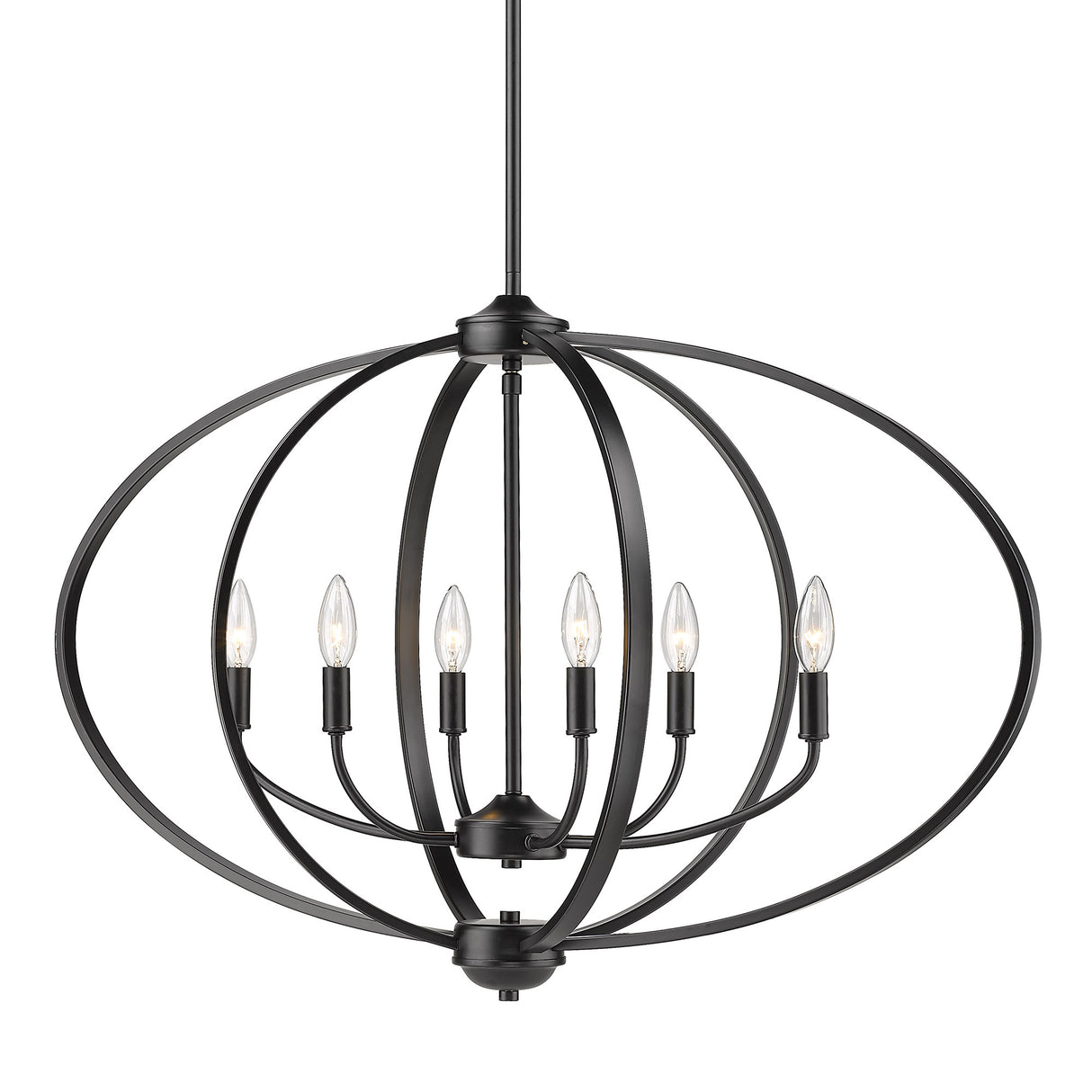 Colson BLK Linear Pendant in Matte Black
