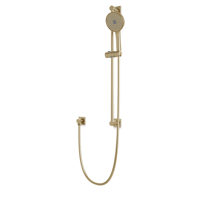 Artos Otella Multifunction Flexible Hose Slide Bar Kit with Separate Water Outlet Satin Brass – F907-117SB