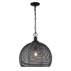 Calypso Medium Pendant in Matte Black