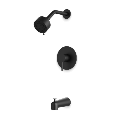 Artos Opera Pressure Balance Tub / Shower Trim Kit with Multifunction Shower Head Matte Black – TS162BK