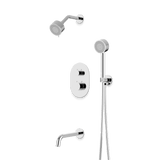 Artos Opera Thermostatic Shower Trim Kit with Multifunction Shower Head, Hand Shower, Tub Filler Chrome – TS083CH