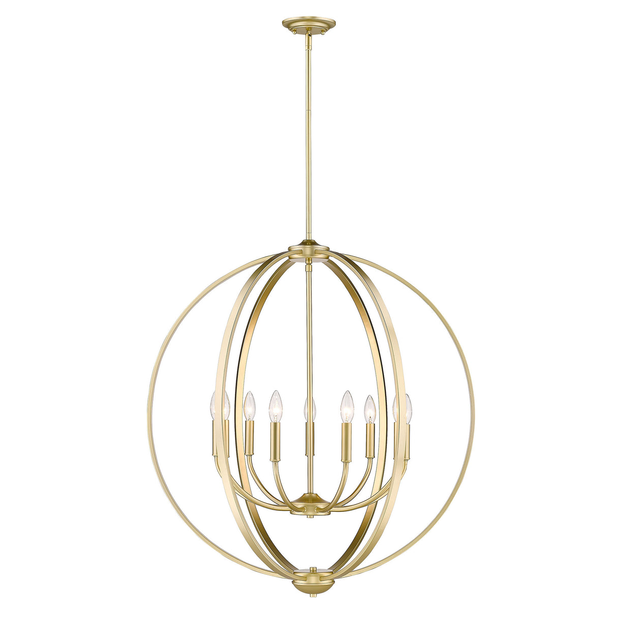 Colson OG 9 Light Chandelier in Olympic Gold