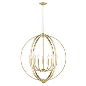 Colson OG 9 Light Chandelier in Olympic Gold