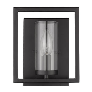 Marco 1 Light Wall Sconce in Matte Black
