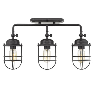 Seaport 3-Light Bath Vanity in Matte Black
