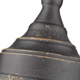Keating 1-Light Pendant in Antique Black Iron