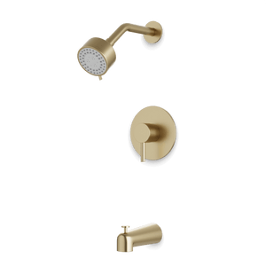 Artos Opera Pressure Balance Tub / Shower Trim Kit with Multifunction Shower Head Satin Brass – TS162SB