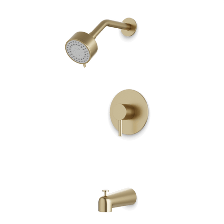 Artos Opera Pressure Balance Tub / Shower Trim Kit with Multifunction Shower Head Satin Brass – TS162SB