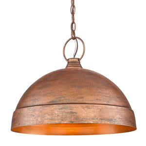Lincoln Large Pendant in Vintage Copper