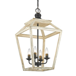 Haiden 4 Light Pendant in Antique Black Iron
