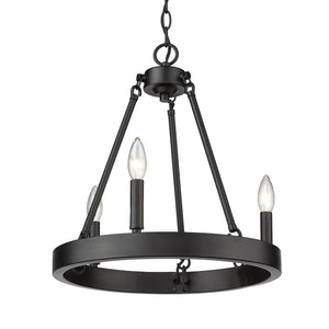 Alastair 3-Light Chandelier in Matte Black
