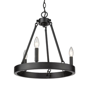 Alastair 3-Light Chandelier in Matte Black