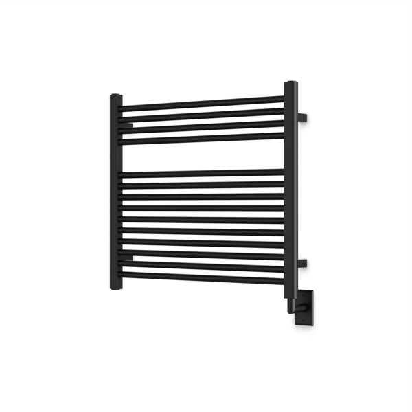 Artos Denby 27" x 30" Hardwired Heated Towel Rail Matte Black – M06875W-BK