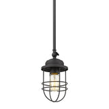 Seaport Mini Pendant in Matte Black