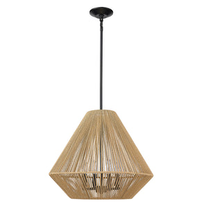 Valentina 4-Light Pendant in Matte Black