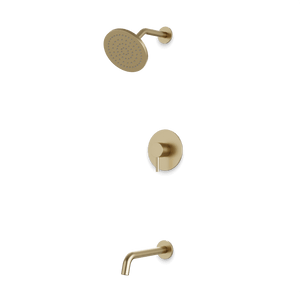 Artos Opera 2-Way Pressure Balance Shower Trim Kit with Tub Filler Satin Brass – TS256SB