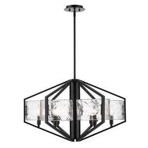 Varsha 6-Light Chandelier in Matte Black