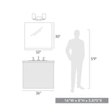 Manhattan 2 Light Bath Vanity in Matte Black