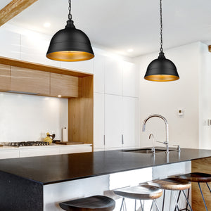 Rebel 2 Light Pendant in Matte Black