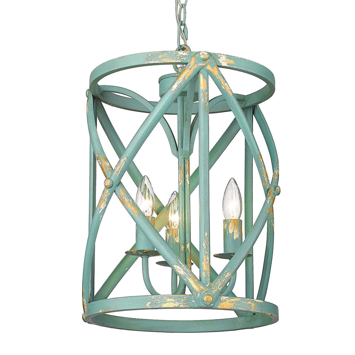 Alcott TEAL Teal 3 Light Pendant