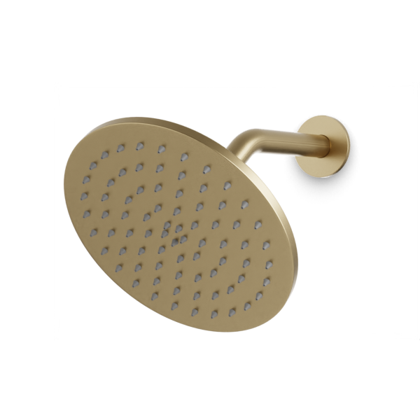 Artos Opera 8" Shower Head on Angled Arm Satin Brass – F907-9SB