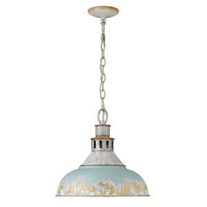 Kinsley Large Pendant in Aged Galvanized Steel