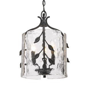Calla Natural Black 3 Light Pendant