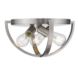 Colson PW 15" Flush Mount in Pewter