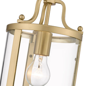 Payton BCB Mini Pendant in Brushed Champagne Bronze with Clear Glass Shade