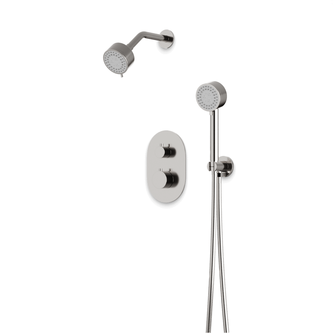 Artos Opera Thermostatic Shower Trim Kit with Multifunction Shower Head, Hand Shower Brushed Nickel – TS081BN