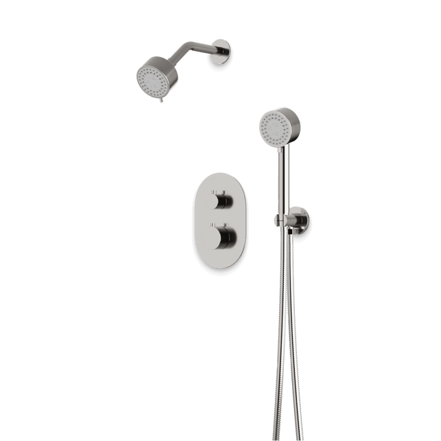 Artos Opera Thermostatic Shower Trim Kit with Multifunction Shower Head, Hand Shower Brushed Nickel – TS081BN