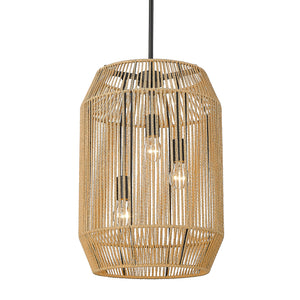 Marlee Matte Black 3 Light Pendant