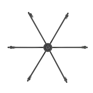 Kennedy Natural Black 6 Light Chandelier