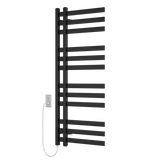 Artos Lioni 48" x 20" Plug-In Heated Towel Rail Matte Black – MS12250P-BK