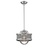 Colson PW Mini Pendant (with Matte Black shade) in Pewter