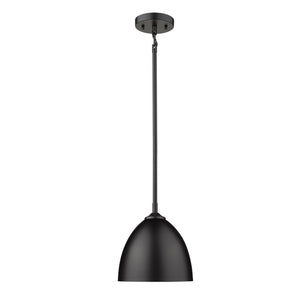 Zoey Small Pendant in Matte Black with Matte Black Shade