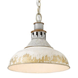Kinsley Large Pendant in Aged Galvanized Steel